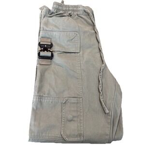 Nova Men Sage 28-31 Cotton Twill Cargo Pants Tactical Cobra Buckle Med Men's